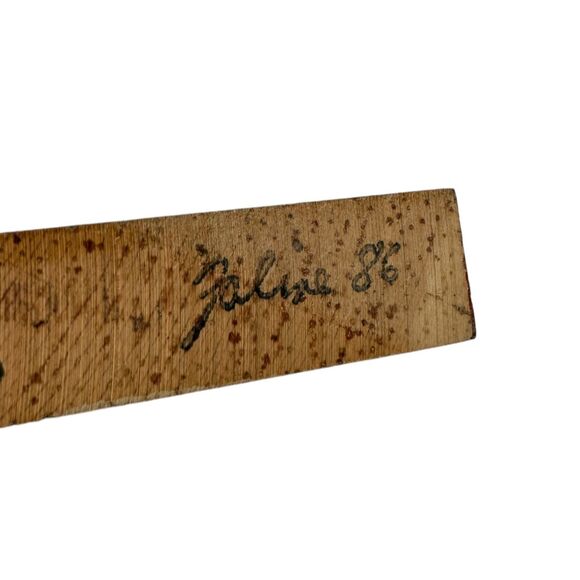 Vintage The Cat’s Meow Village Jackson Twp Hall Roscoe Ohio Wooden Figurine - Picture 3 of 5